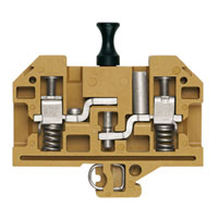 terminal blocks with spring-loaded cable clamp