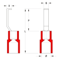 Hook-type cable lugs