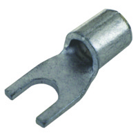 Crimp cable lug, forked type