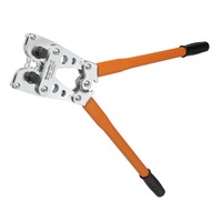 Crimping tool for tubular (EN 13600) and compression cable lugs (DIN 46235)