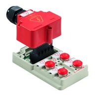 M12 power distributor, S-coded
