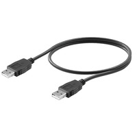 USB cable with mechanial locking - USB A - USB A