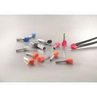 Wire end ferrules with plastic collar