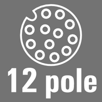 12-pole, A-coded