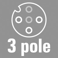 3-pole, A-coded