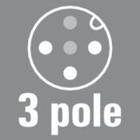 3-pole, A-coded, bridged