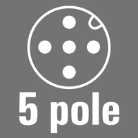 5-pole, A-coded