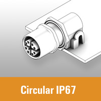 PCB circular connectors - IP67