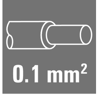 0.1 - 0.5 mm²
