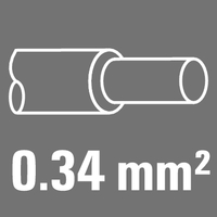 Nom. ledararea 0,34 mm²