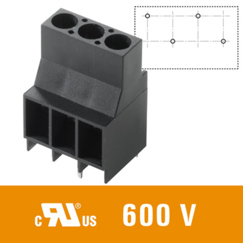 6 mm² (AWG 10) - Raster 6,35 mm - LL 6.35