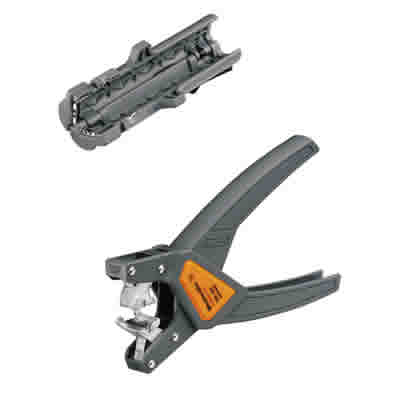 Sheathing and insulation strippers for rubberised ASI cable