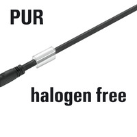 PUR halogen-free, black (U)